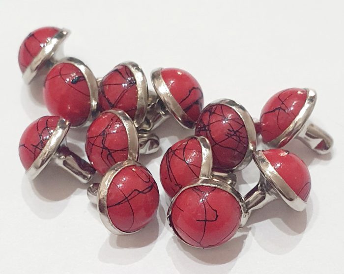 Decorative Stone like Mexican Style Red 8mm